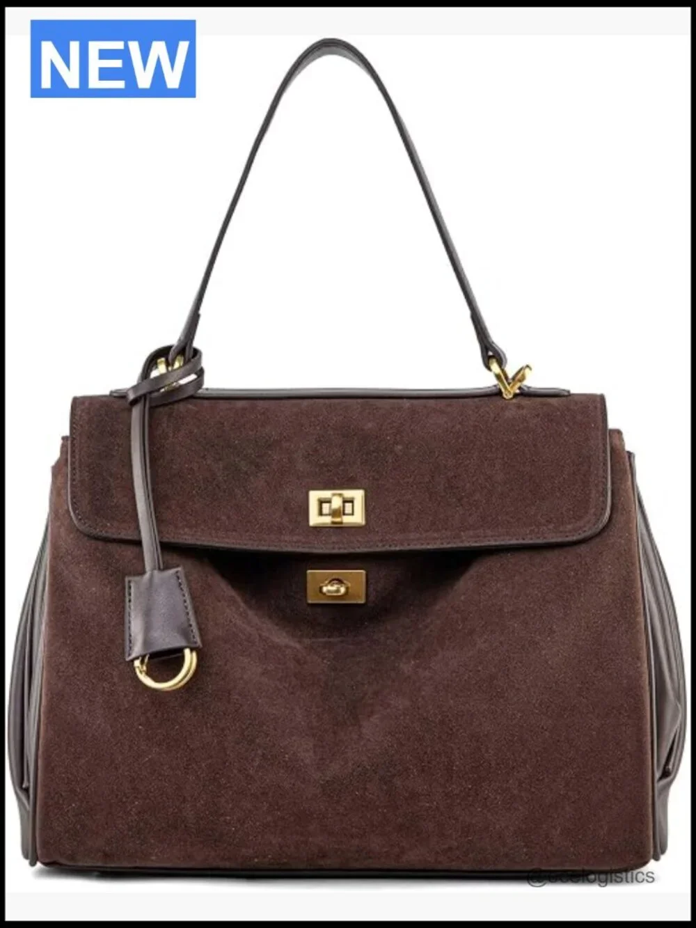 Suede & Leather Tote Bag Satchel Purse for Women Shoulder Crossbody Work